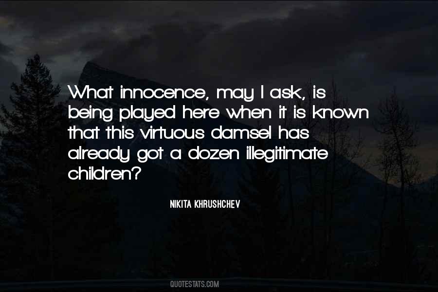 Quotes About Children's Innocence #75238