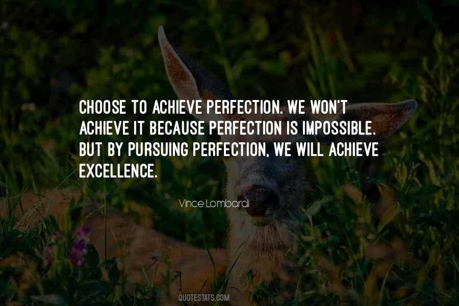 Quotes About Excellence And Perfection #870125