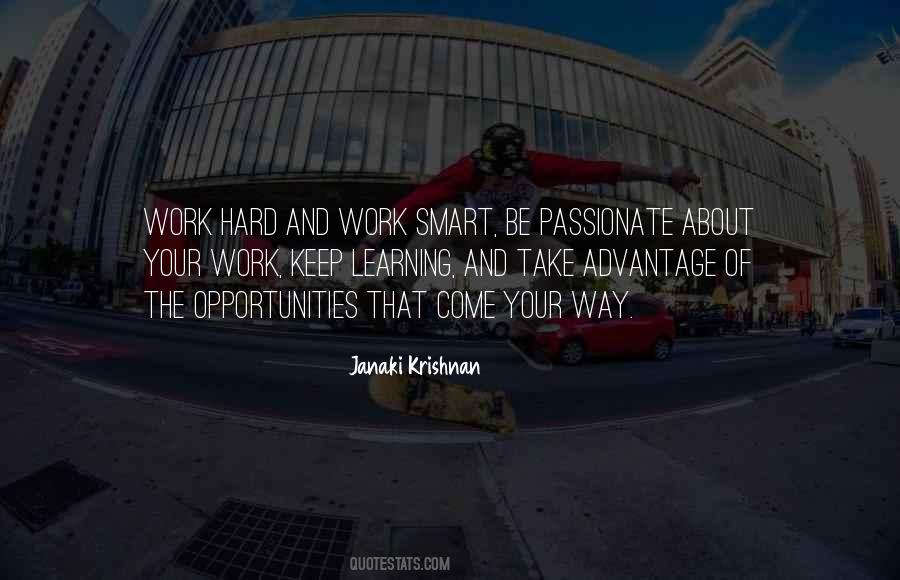 Work Smart Not Hard Quotes #405437