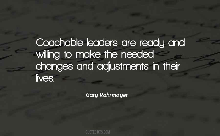 Quotes About Change In Leadership #1563272