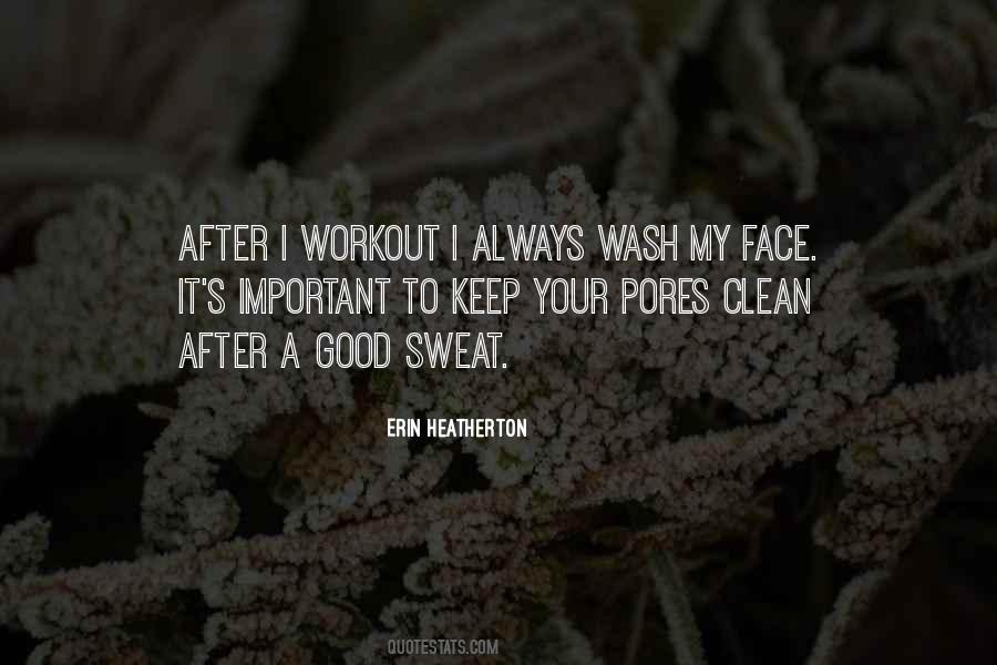 Workout Sweat Quotes #1114427