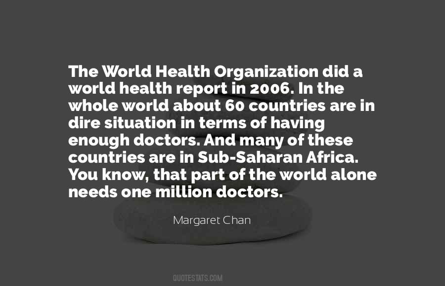 World Health Organization Quotes #1505679