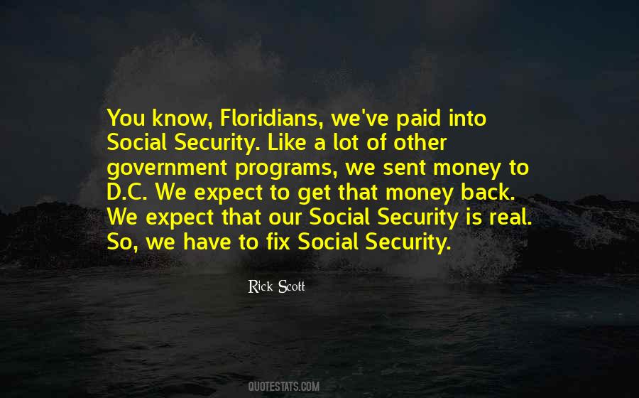 Quotes About Social Security #1167120