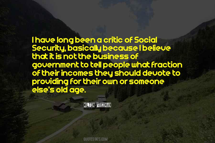 Quotes About Social Security #1261634