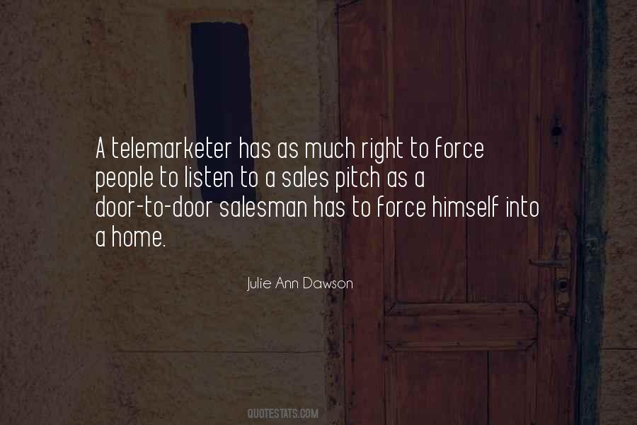 Quotes About Door To Door Sales #170319