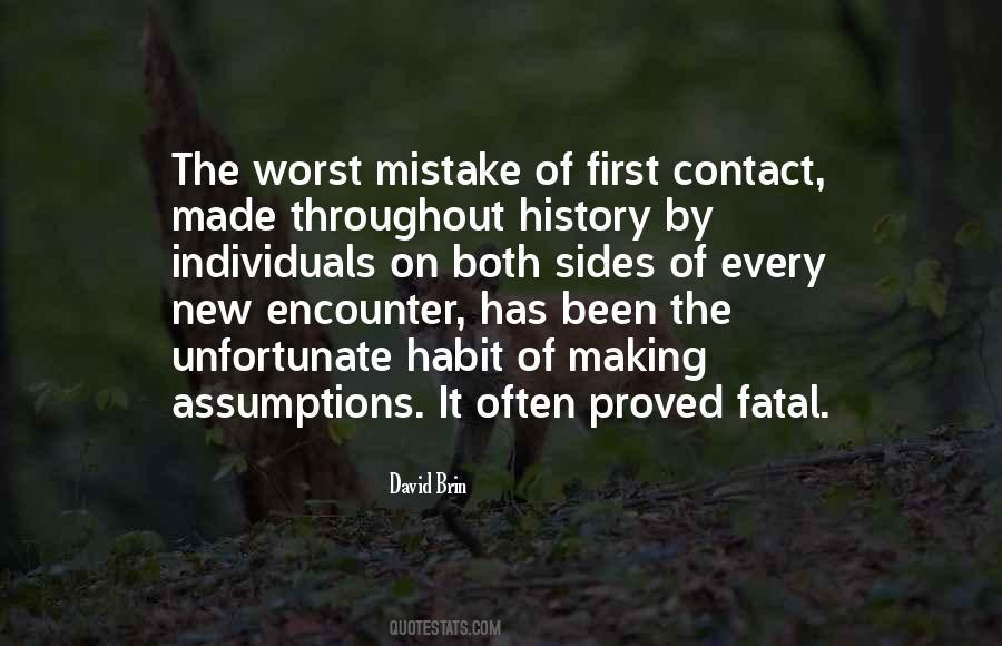 Worst Mistake Quotes #320648