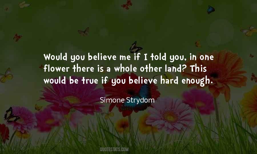 Would You Believe Me Quotes #1036728