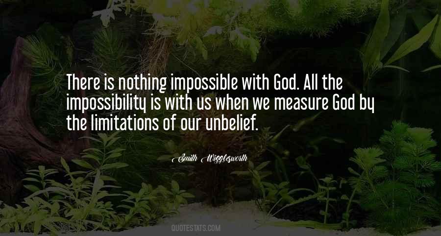 Quotes About Nothing Is Impossible With God #1421310
