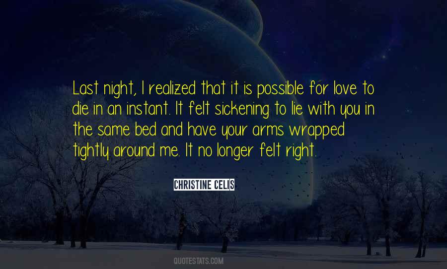 Wrapped In Arms Quotes #583237