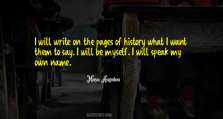 Write My Name Quotes #467501