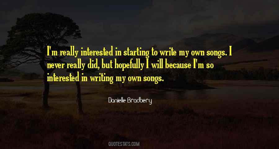 Write My Own Quotes #584709