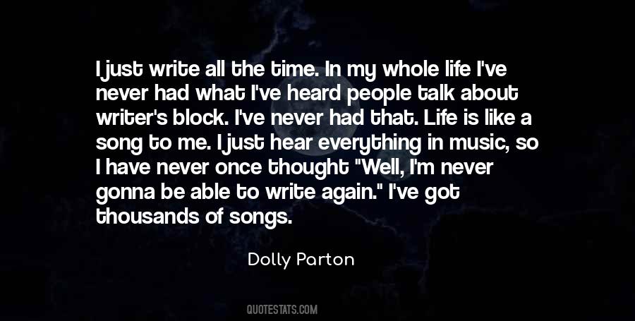 Writer's Life Quotes #340765