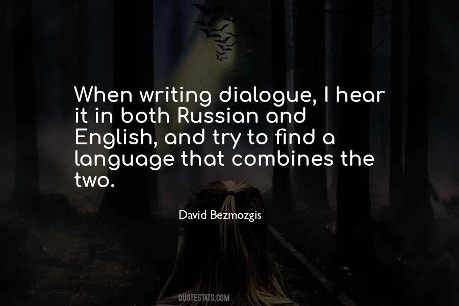 Writing Dialogue Quotes #159941