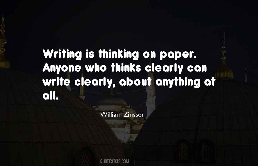 Writing Is Thinking Quotes #1454061