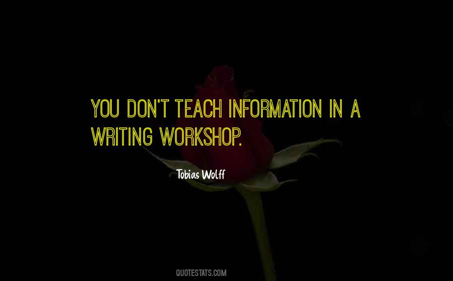 Writing Workshop Quotes #1215666