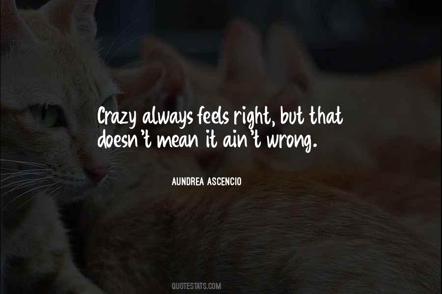 Wrong But Feels Right Quotes #1861736