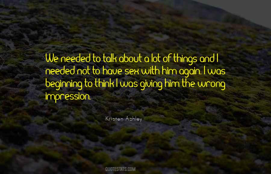 Wrong Impression Quotes #302525