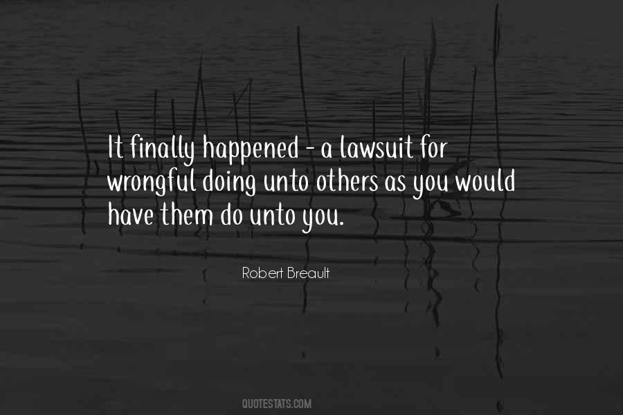 Wrongful Doing Quotes #274043