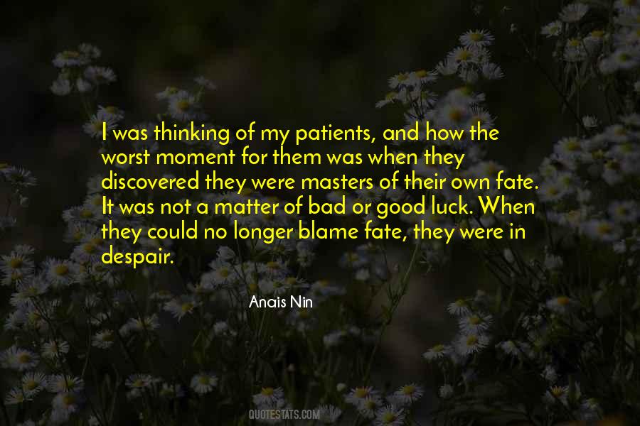 Quotes About Luck And Fate #1323313