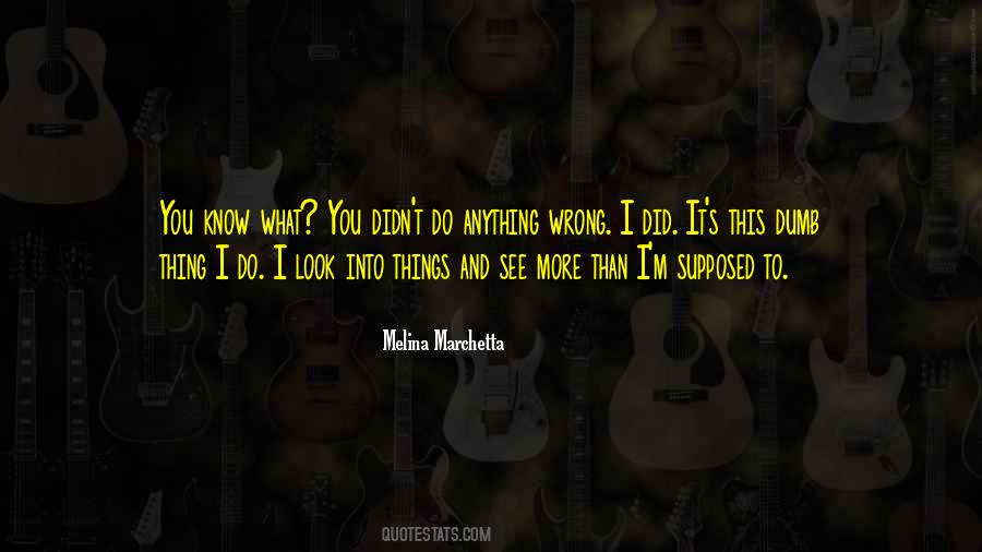 Quotes About What You Did Wrong #625392