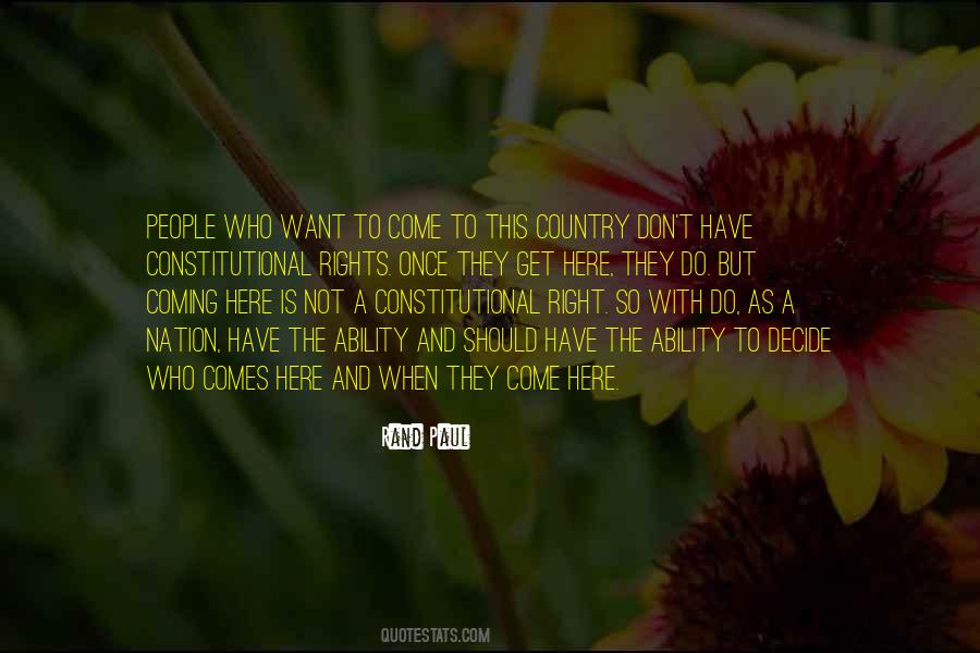 Quotes About Constitutional Rights #727181