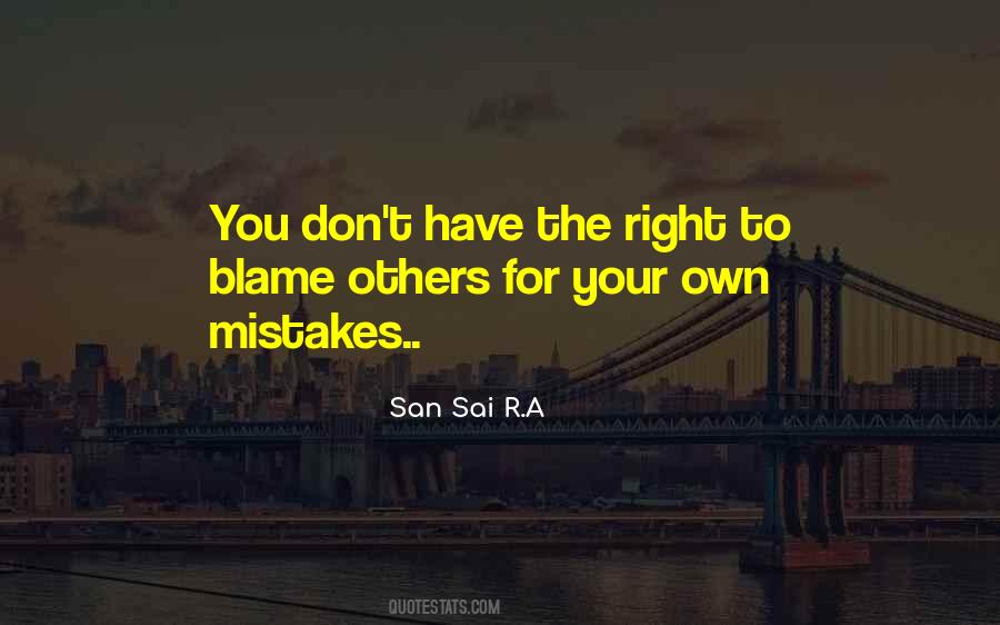 Quotes About Blame Others #371613