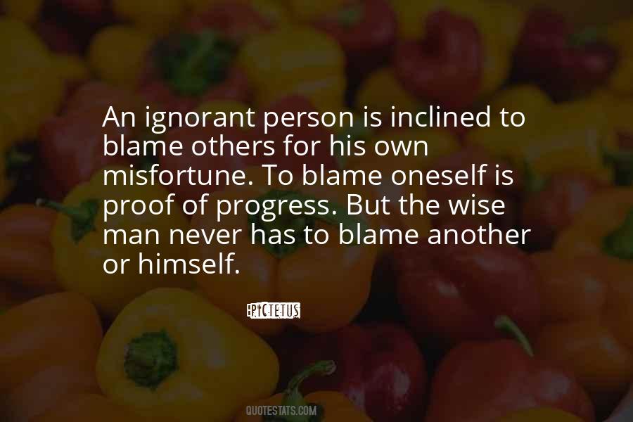 Quotes About Blame Others #698668