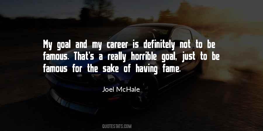 Quotes About Career Goal #1718559