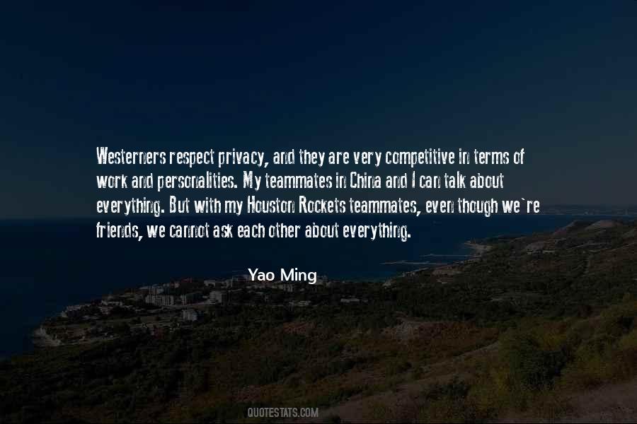 Yao Quotes #1785351