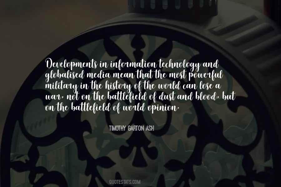 Quotes About Technology In War #219653