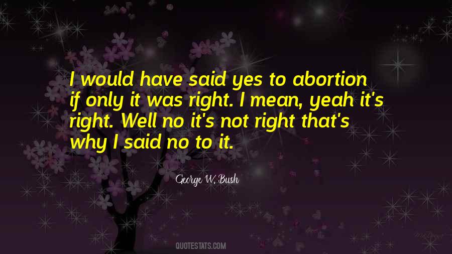 Yes To Abortion Quotes #41690