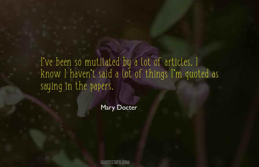 Quotes About Articles #430847 Quotes About Articles #430847