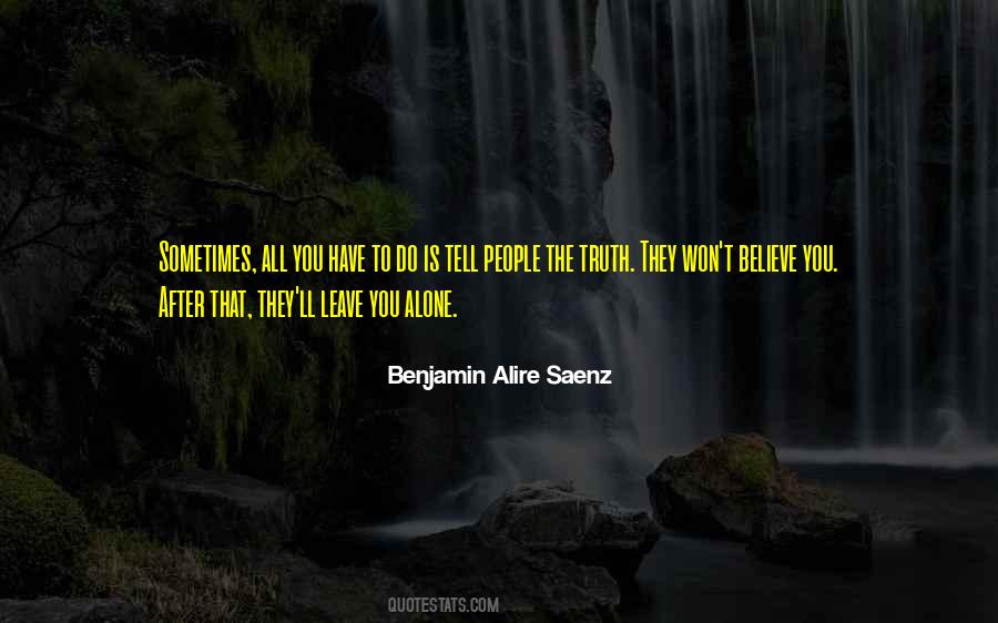 You Alone Quotes #971957