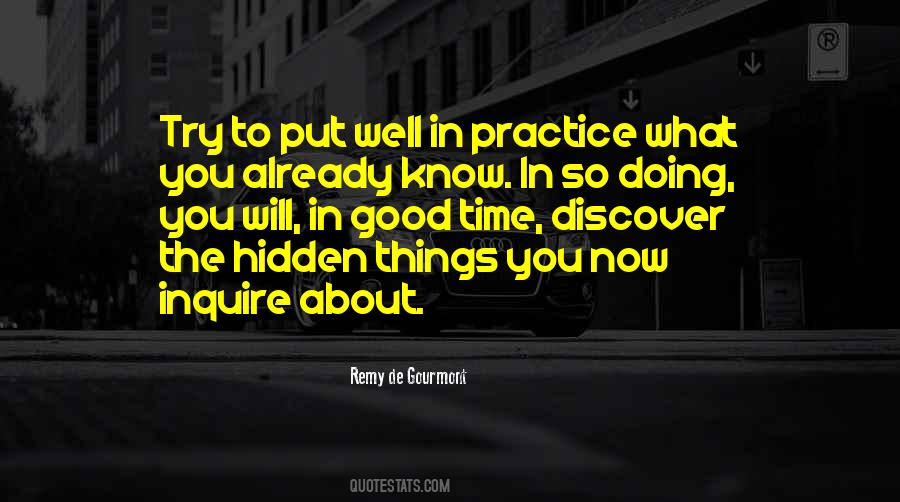 You Already Know Quotes #1710259