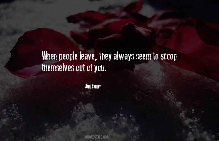 You Always Leave Quotes #88984