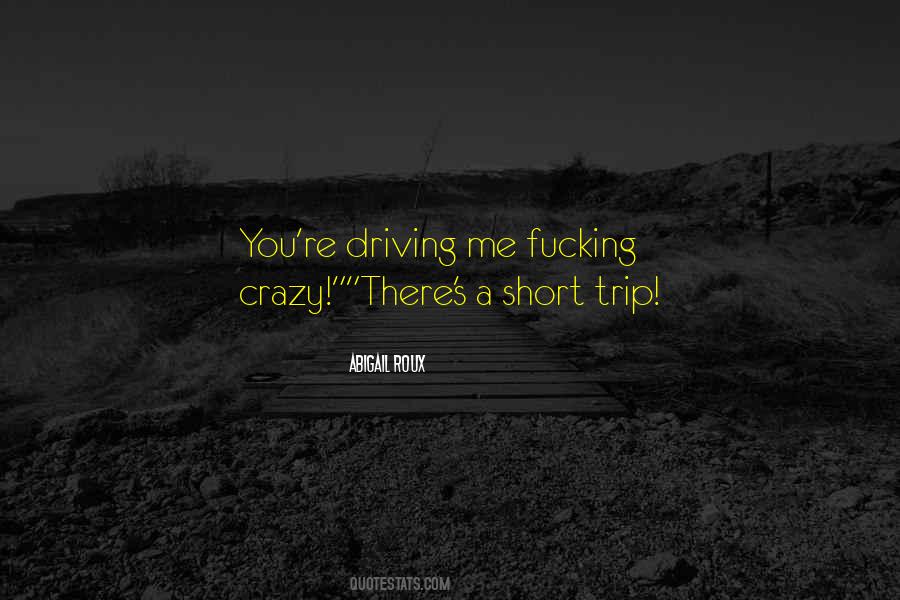 You Are Driving Me Crazy Quotes #1039749