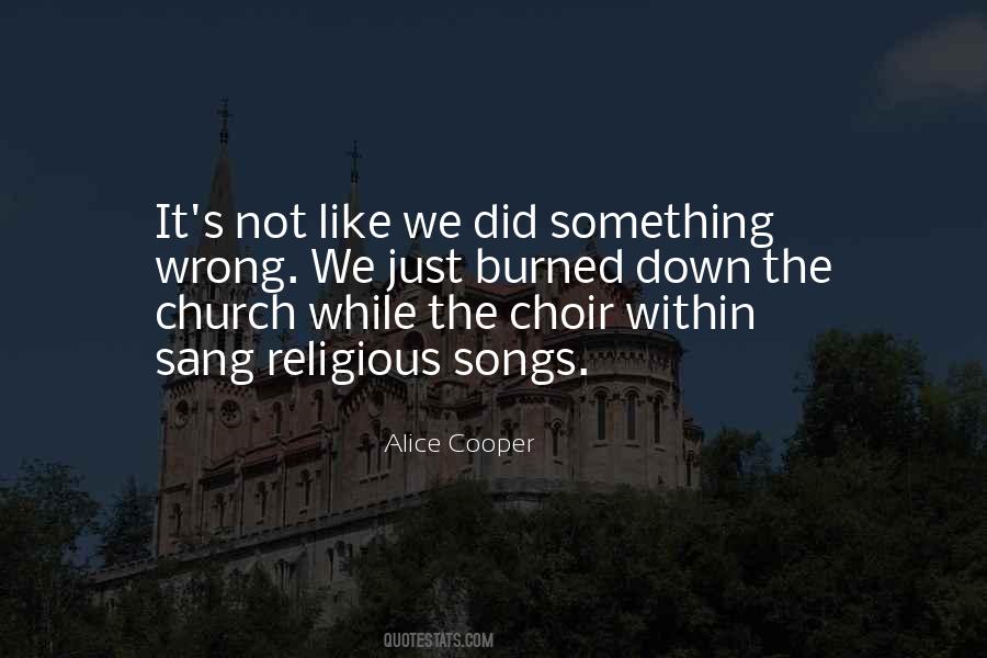 Quotes About Church Choir #217056