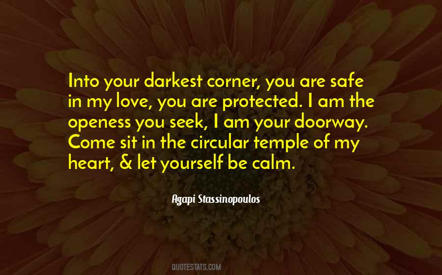 You Are Safe In My Heart Quotes #291955