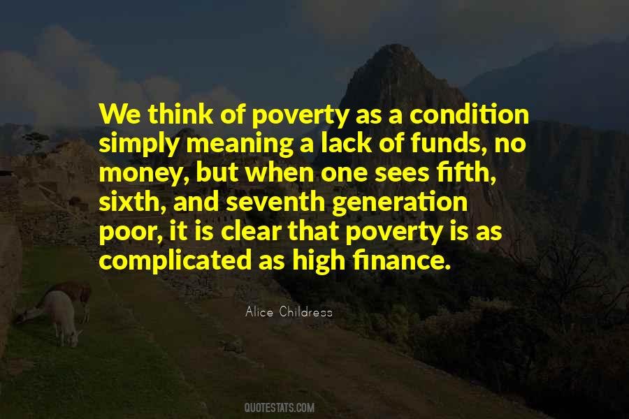 Quotes About Money And Poverty #95431