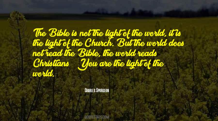 You Are The Light Of The World Quotes #247474