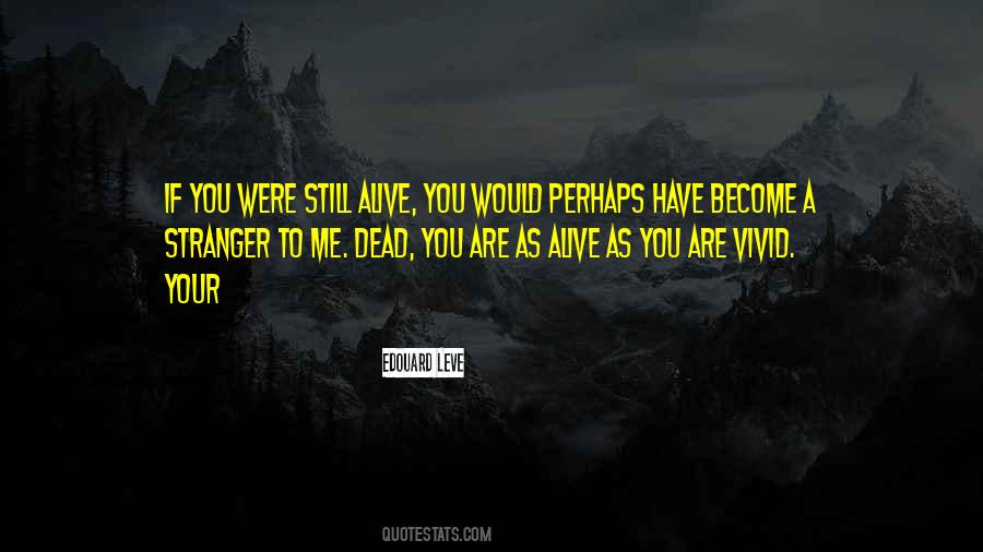 You Become A Stranger Quotes #1614967