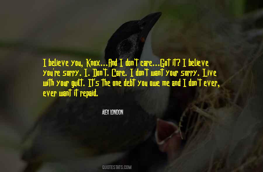 You Believe Me Quotes #64256