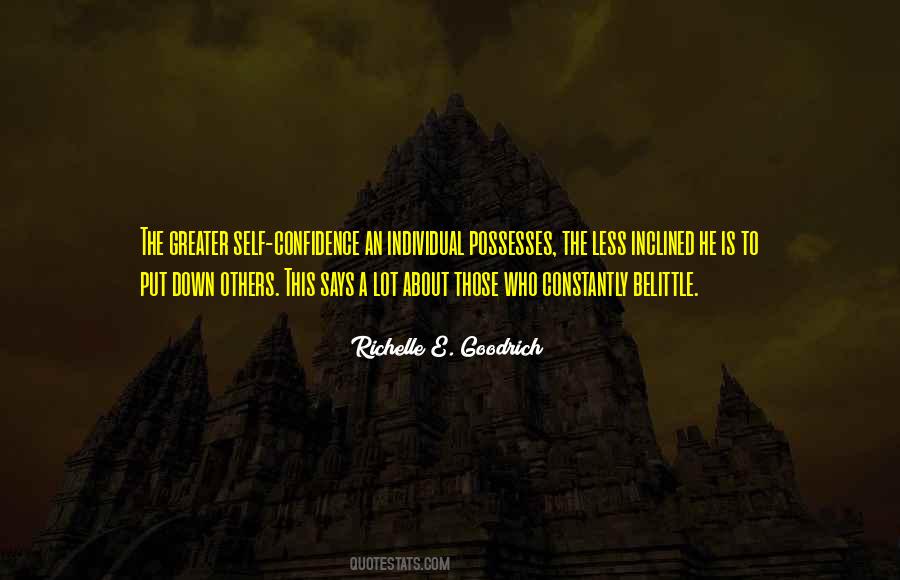 You Belittle Me Quotes #235726