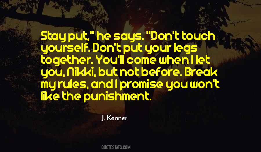 You Break Your Promise Quotes #1295315