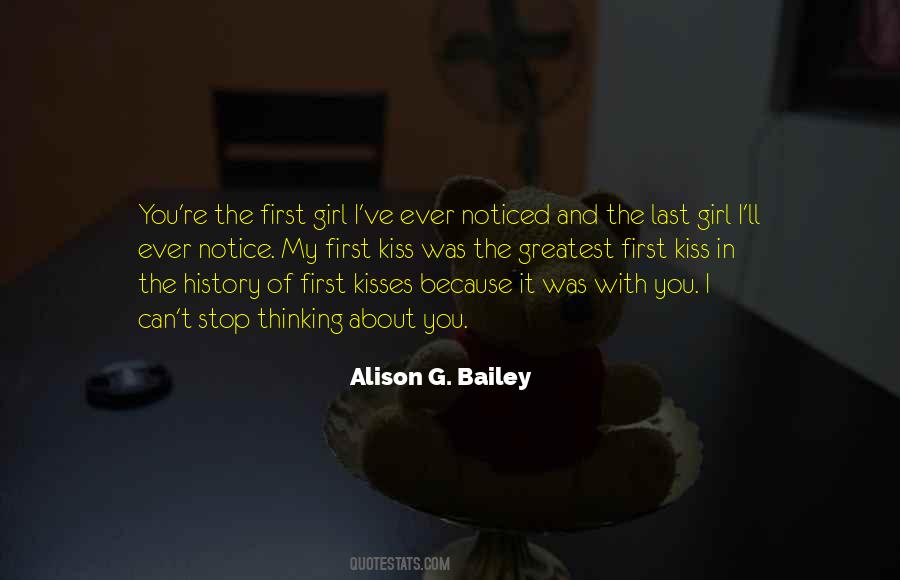 Quotes About First And Last Kiss #1416922