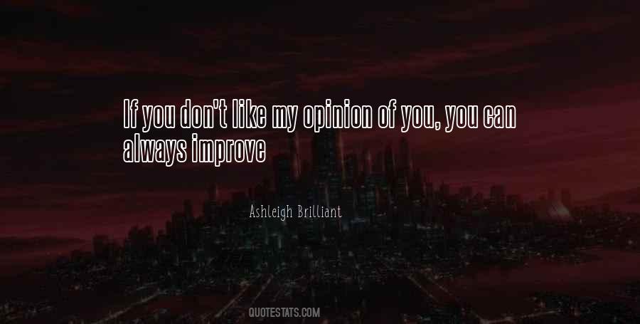 You Can Always Improve Quotes #1243296