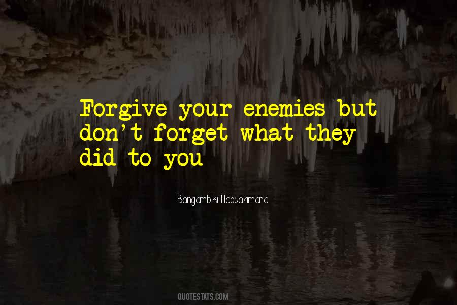 You Can Forgive But Not Forget Quotes #195508