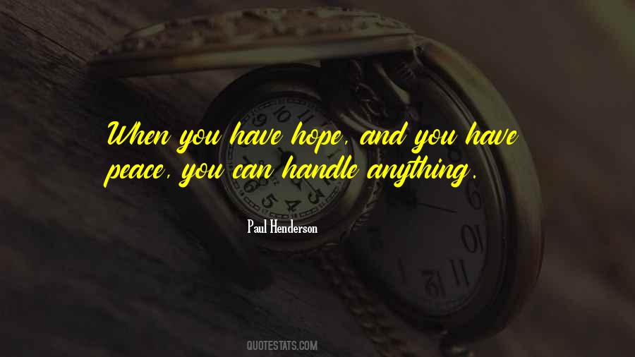 You Can Handle Anything Quotes #808613