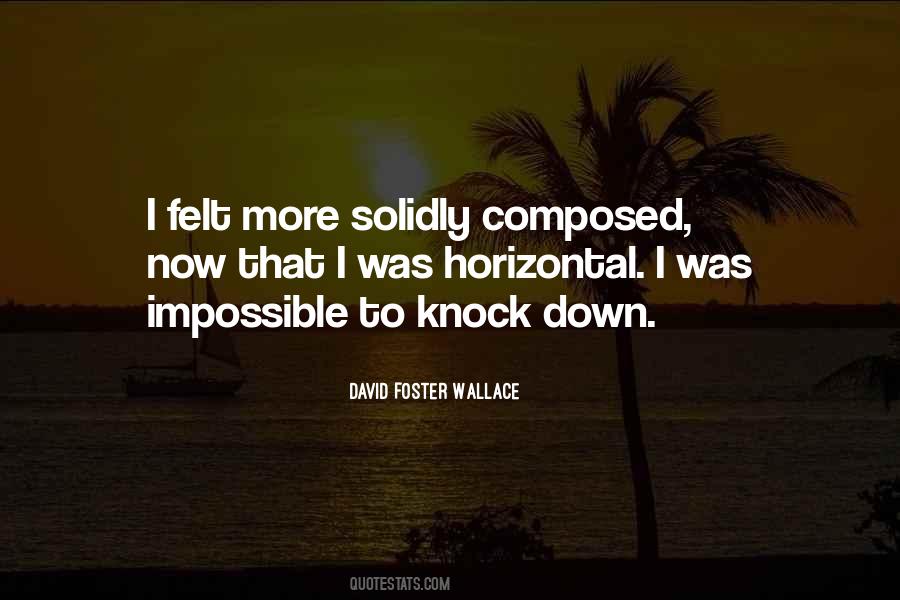 You Can Knock Me Down Quotes #141007