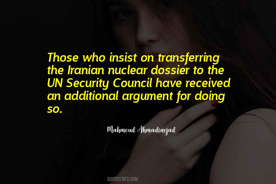 Quotes About Security Council #1400627